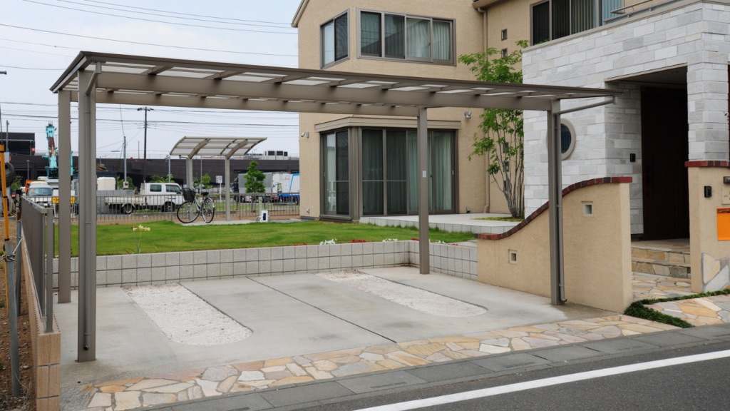 盛岡市 山田様邸 カーポート設置